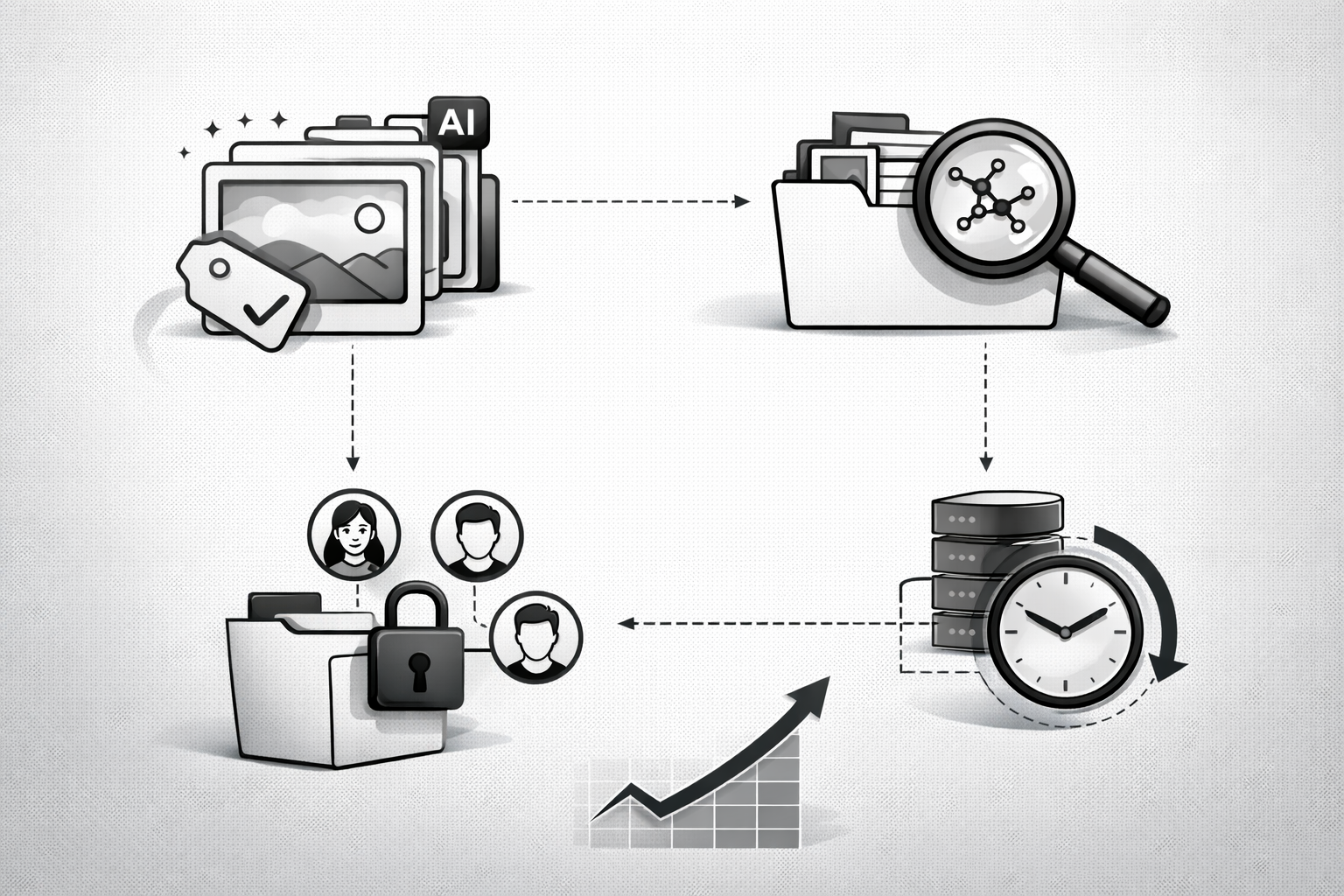 AI影像资产系统左侧示意图