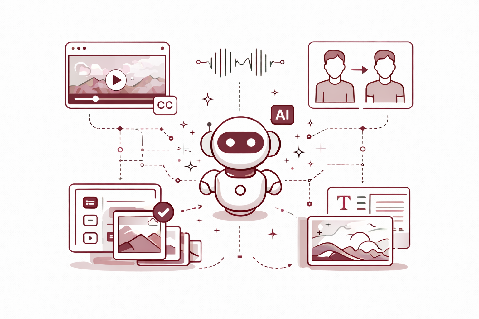 人工智能视频应用示意图